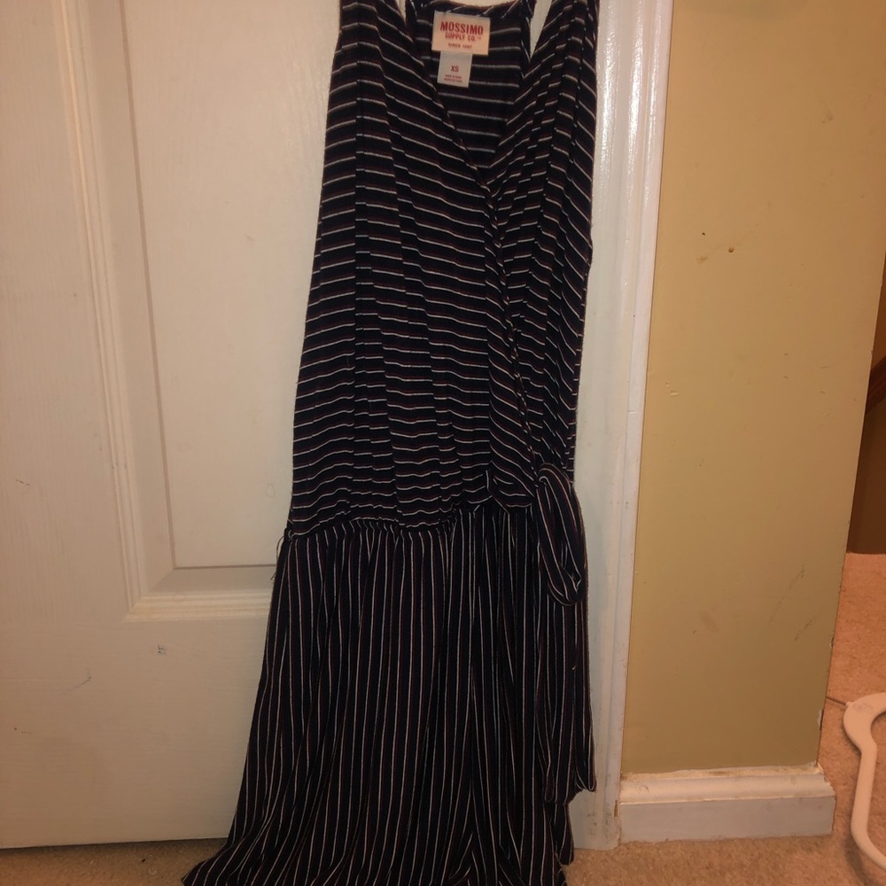 Red white and blue striped romper